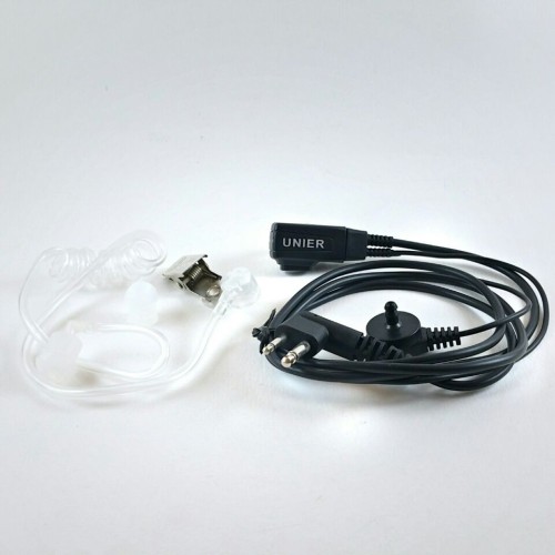 Unier Handsfree HT Motorola FBI Tube Selang Lurus Earmic Earpiece