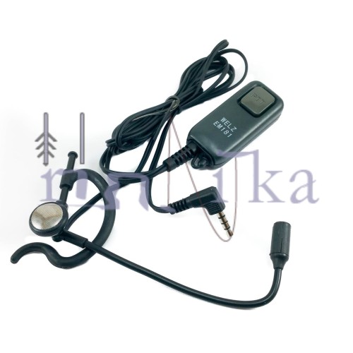 Welz EM181 Earset HT Yaesu VX-3R VX-5R Handie Talkie VX3 VX5 Earmic