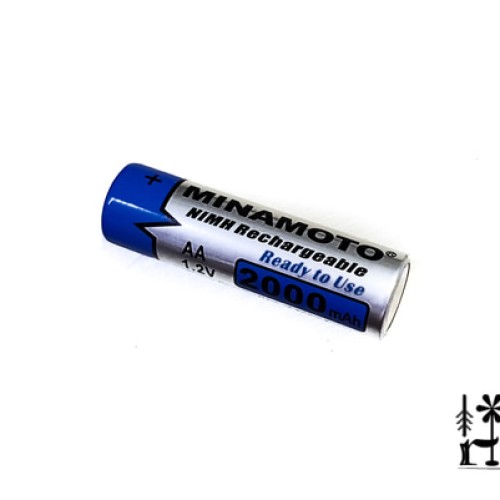 Minamoto Baterai Cas AA 2000 mAh NiMH Rechargeable Battery Batre