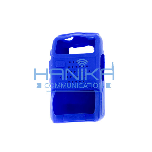 Silicon Case HT UV5R Biru Sarung Karet UV-5R UV5RA Baofeng Verxion