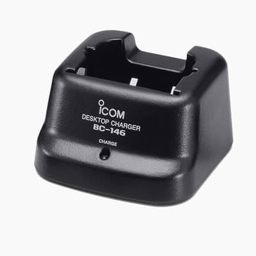 Icom BC-146 Desktop Charger + BC-147 Adaptor HT IC-V8 BP-222 BP-210