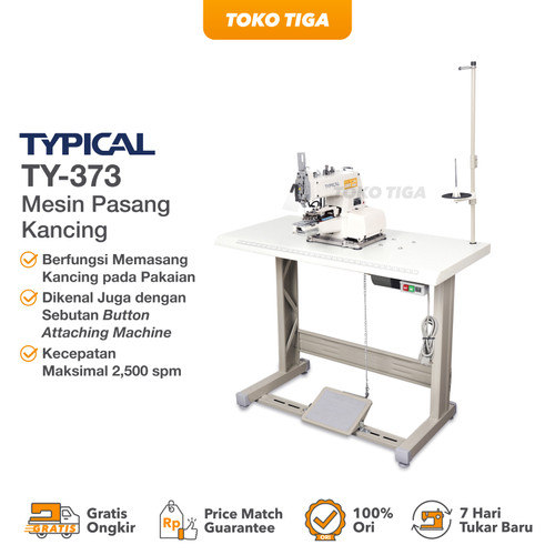 Mesin Jahit Pasang Kancing TYPICAL TY-373 / TY373 Mesin High Speed Industrial