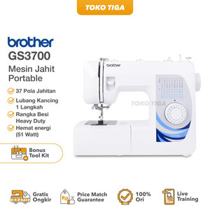 Mesin Jahit BROTHER GS3700 / GS-3700 Portable (Sewing Mate)