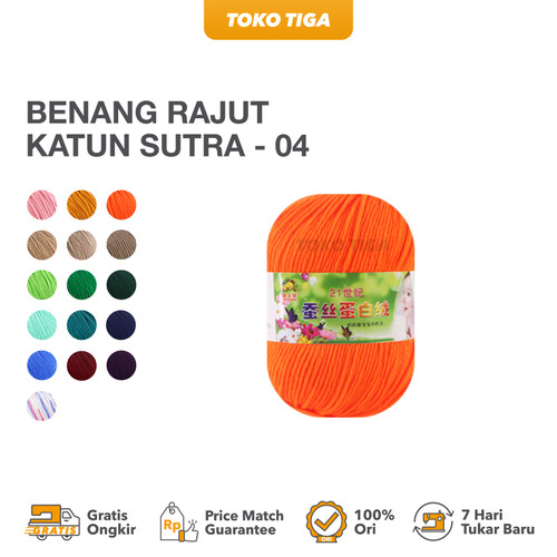 Benang Rajut Katun Sutra / Silk Cotton Yarns Import - 4 (SCT6)