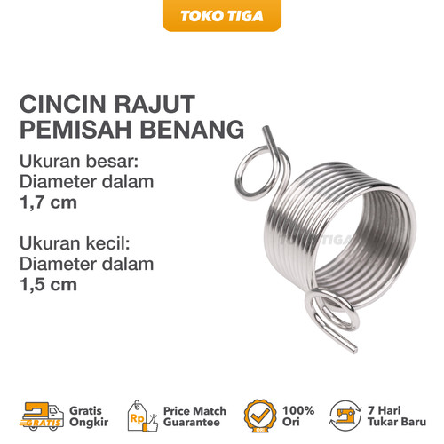 Knitting Ring Thimble / Cincin Rajut Pemisah Benang