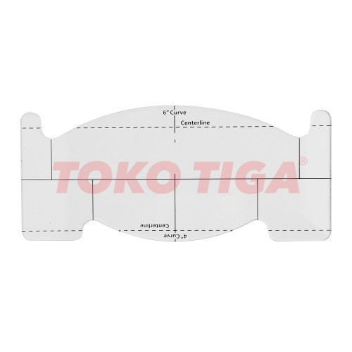 Penggaris Quilting / Patchwork Template Feather Spine (QTSKFS1)