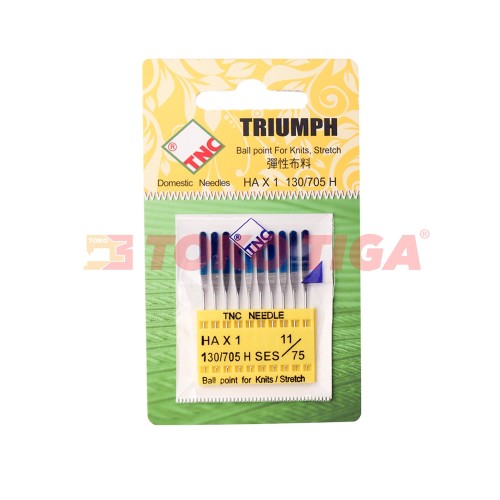 Jarum Triumph/TNC HAX1 SES BLUE HEAD Stretch (Mesin Jahit Portable)