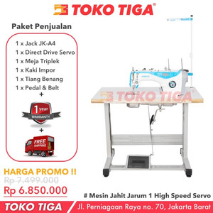 Mesin Jahit JACK A4B / A-4-B - Jarum 1 Industrial Direct Servo Motor