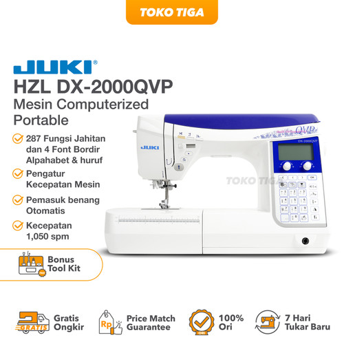 JUKI HZL DX-2000QVP Mesin Jahit dan Quilting Computerised Portable