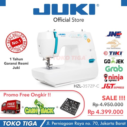 [PROMO] Mesin Jahit JUKI HZL 357Z P-C / 357ZPC (Multifungsi Portable)