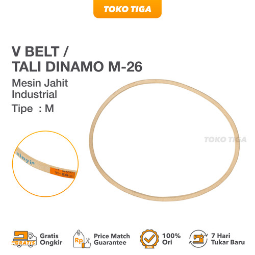 Timing Belt / V Belt / Fan Belt / Tali Dinamo Mesin Jahit Industrial