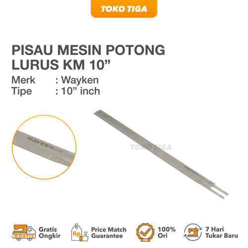 Pisau Mesin Gunting Potong Lurus / Straight Knife KM 10" inch