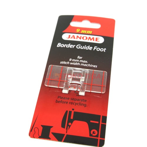 Janome Border Guide Foot 9mm / Sepatu Mesin Jahit ZigZag (202084000)