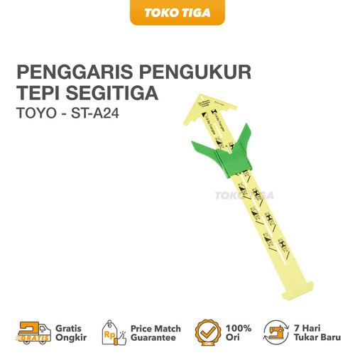 Penggaris Pengukur Tepi Segitiga/Sewing Gauge Knitting - TOYO - ST-A24