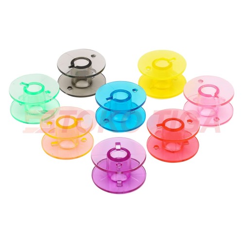 Bobbins/Spool Plastik Berwarna Plastik Bening (Mesin Jahit Portable)