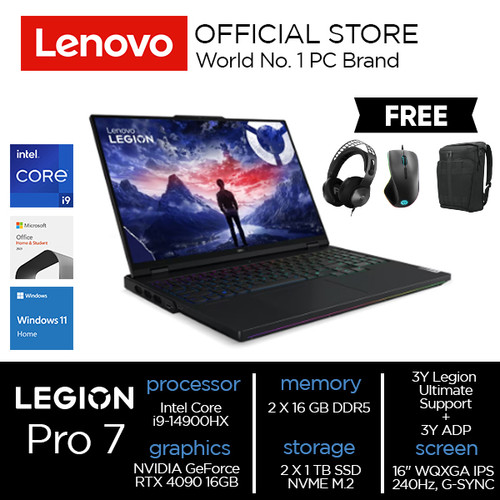 Lenovo Legion Pro 7 16IRX9H Core i9-14900HX 32GB 2TB RTX 4090 16GB