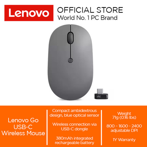 Lenovo Go USB-C Wireless Mouse