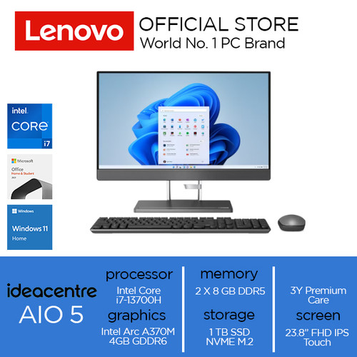 Lenovo IdeaCentre AIO 5 24IAH7 Core i7-13700H 16GB 1TB A370M 4GB Touch