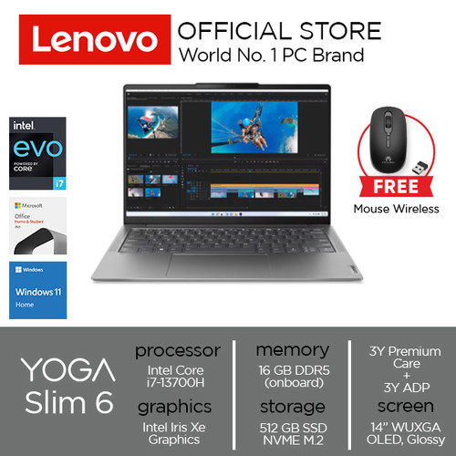 Lenovo Yoga Slim 6 14IRH8 Core i7-13700H 16GB 512GB W11 OHS OLED