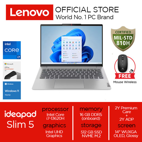 Lenovo IdeaPad Slim 5i 14IRL8 Core i7-13620H 16GB 512GB W11 OHS OLED