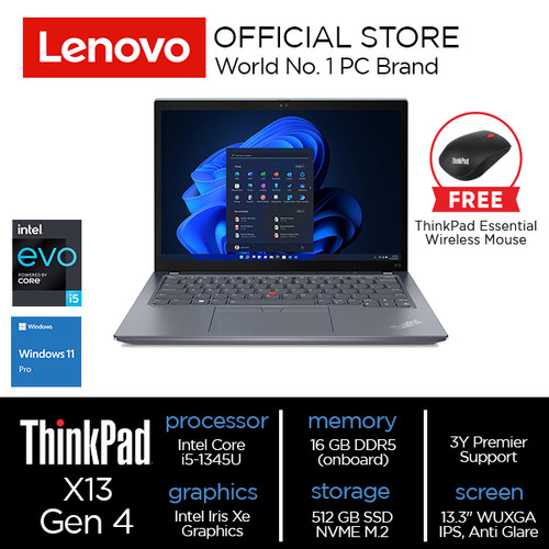 Lenovo ThinkPad X13 Gen 4 (Intel) Core i5-1345U 16GB 512GB W11Pro