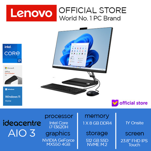 Lenovo IdeaCentre AIO 3 24IAP7 Core i7-13620H 8GB 512GB W11+OHS Touch