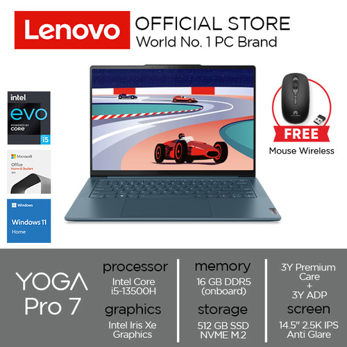 Lenovo Yoga Pro 7 14IRH8 Core™ i5-13500H 16GB 512GB W11+OHS