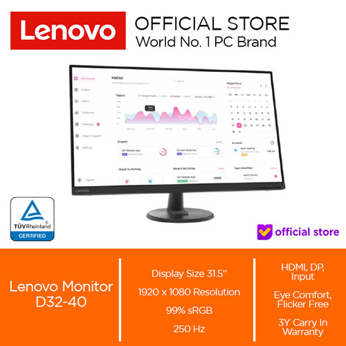 Lenovo D32-40 31.5" VA 60 Hz