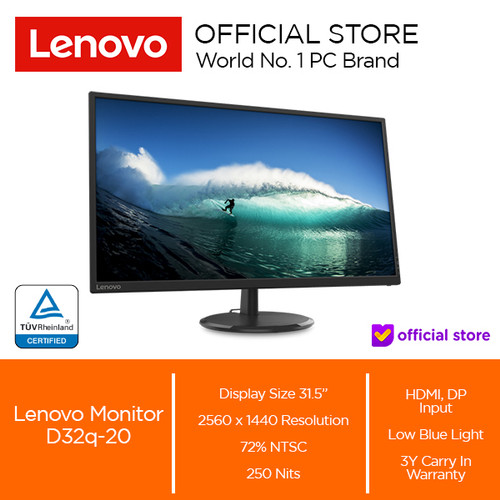 Lenovo D32q-20 31.5" IPS 75 Hz