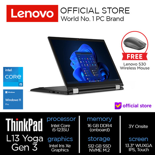 Lenovo ThinkPad L13 Yoga Gen 3 (Intel) Core i5-1235U 16GB 512GB W11Pro