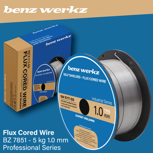 Kawat Las MIG / Flux Cored Wire 1 mm 5 Kg Benz Werkz / SW E71T-GS