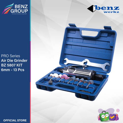 Gerinda Angin 6 mm Set 13 Pcs / Pneumatic Air Die Grinder Benz Werkz