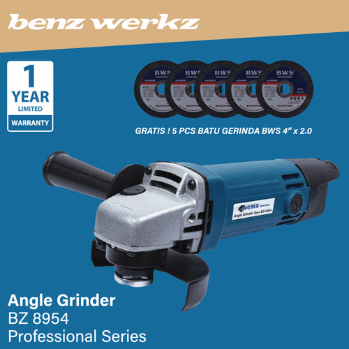 Mesin Gerinda Tangan 4 inch BZ 8954 / Angle Grinder 4" Benz Werkz