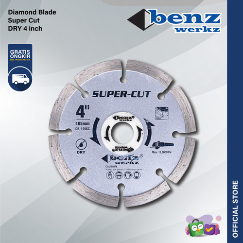 Mata Potong Keramik 1.8 mm 4 inch Kering Super Cut Benz Werkz