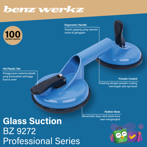 Kop Kaca 2 Kaki 100 Kg / Alat Angkat kaca / Glass Suction Benz Werkz