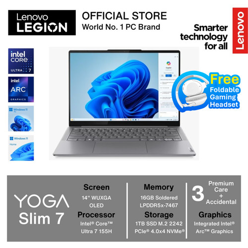 Lenovo Yoga Slim 7 14IMH9 -  ULTRA 7 155H 16GB 1TB W11 OHS OLED TOUCH