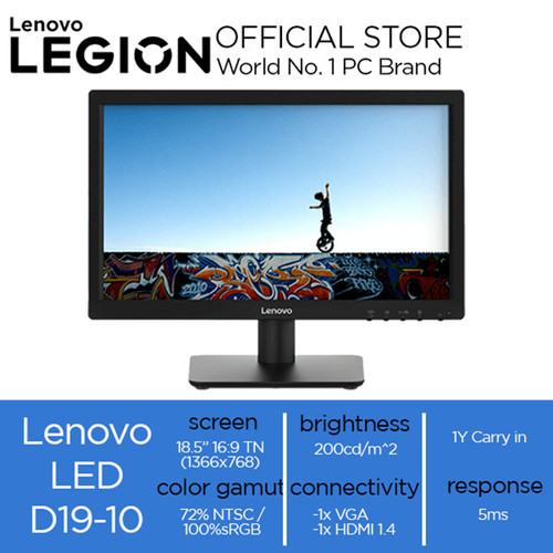 Lenovo LED Monitor D19-10 18.5 Inch