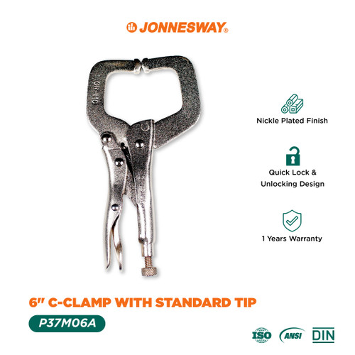 6" C-CLAMP DENGAN TIP STANDAR (P37M06A)