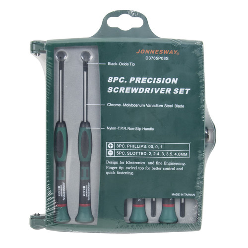 8 PCS PRECISION SCREWDRIVER SET (L : 65MM) (D3765P08S)