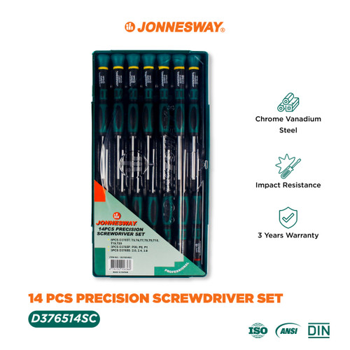 Jonnesway 14 Pcs Obeng Set - D376514SC