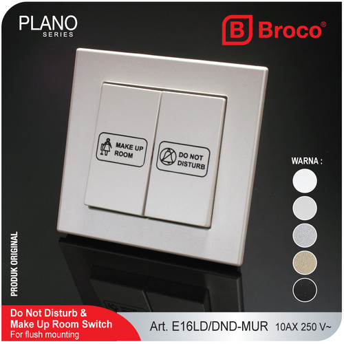 Broco Indikator DND (Do Not Disturb) & MUR (Make Up Room) Plano E16LD