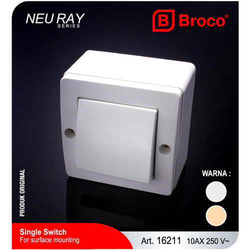 Broco 16211 (B) Single Switch Opbow Neu Ray