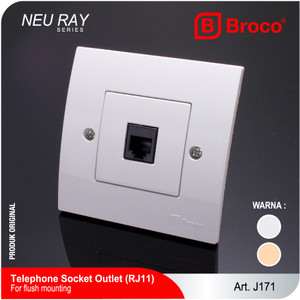 Broco J171 (B) Telephone Socket Outlet (RJ11) Neu Ray