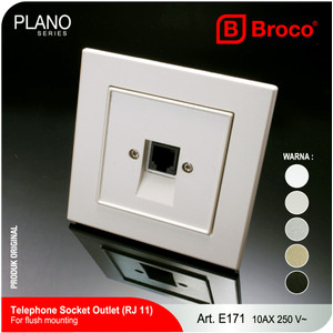 Broco E171 (B) Telephone Socket Outlet (RJ11) Plano