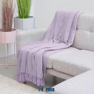 Informa 125X150 cm Selimut Throw Einne Boucle - Ungu Lilac