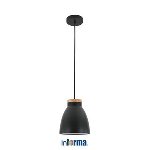 Informa 22X24 cm Gia Lampu Gantung Hias - Abu-Abu/Hitam