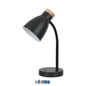 Informa Gia Lampu Meja - Abu-Abu/Hitam