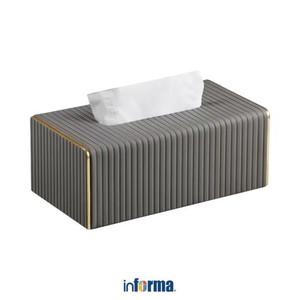 Informa 21X13X9.5 cm Esme Tempat Tisu - Abu-Abu Tua