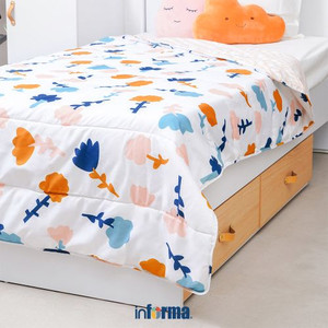 Informa 150X200 cm Marshmallow Bed Cover Microfiber Lilflowery