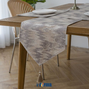 Informa 36X230 cm Table Runner Jacquard Gd-35 - Cokelat